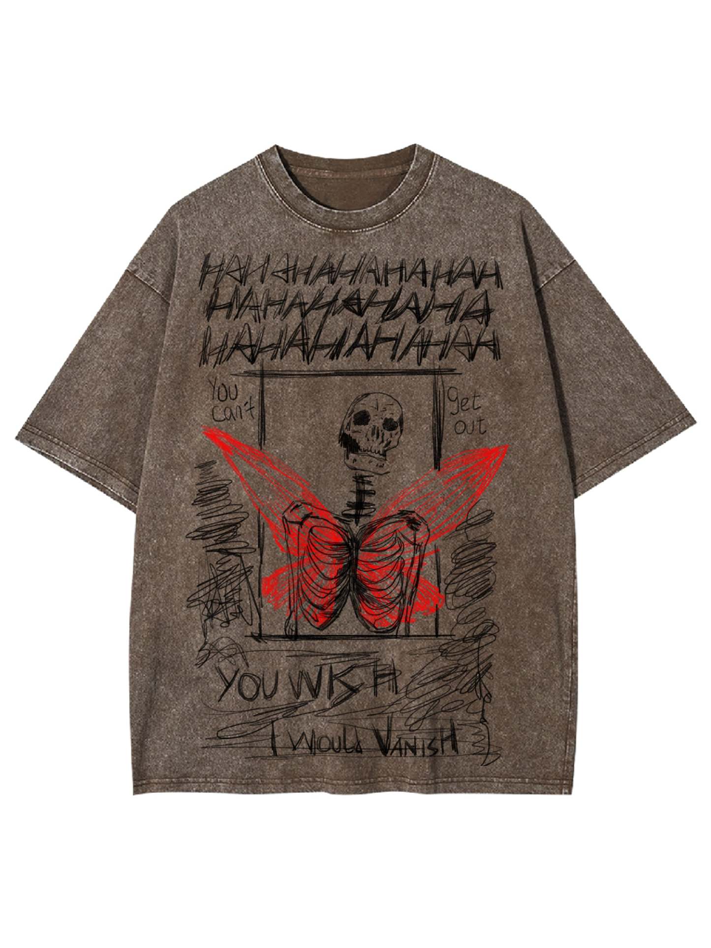 I Would Vanish Washed Tshirt-ClassyOutlaw