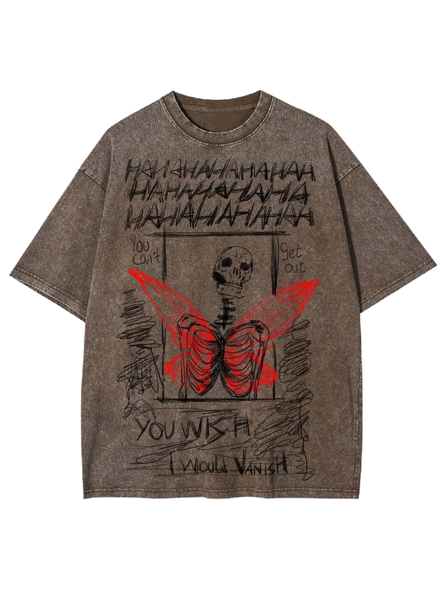 I Would Vanish Washed Tshirt-ClassyOutlaw