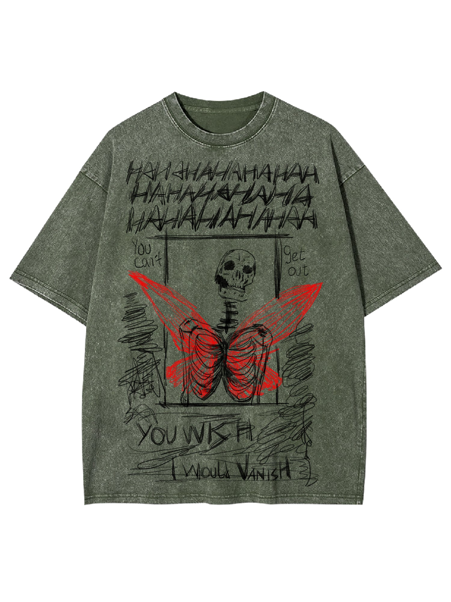 I Would Vanish Washed Tshirt-ClassyOutlaw
