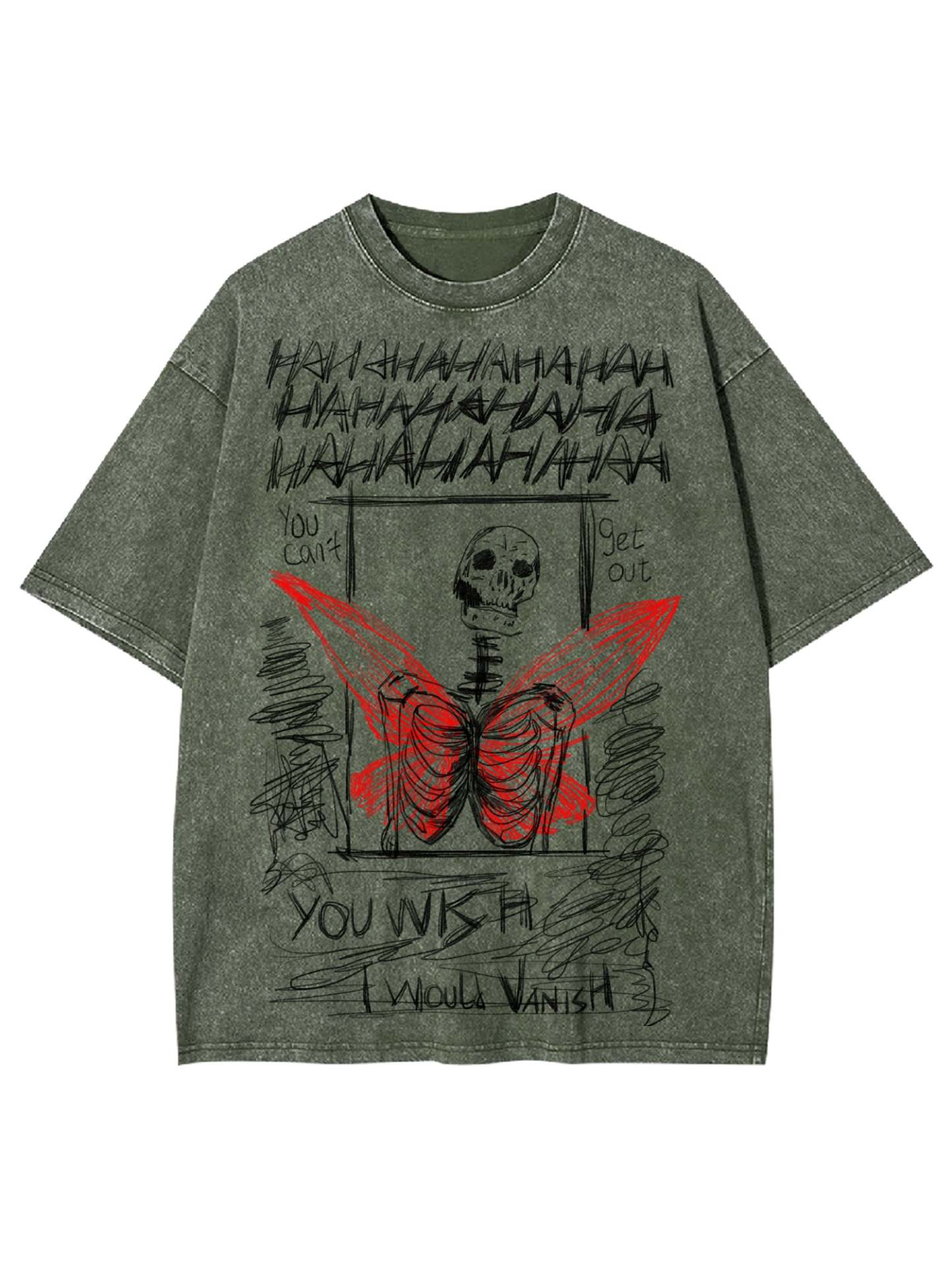 I Would Vanish Washed Tshirt-ClassyOutlaw