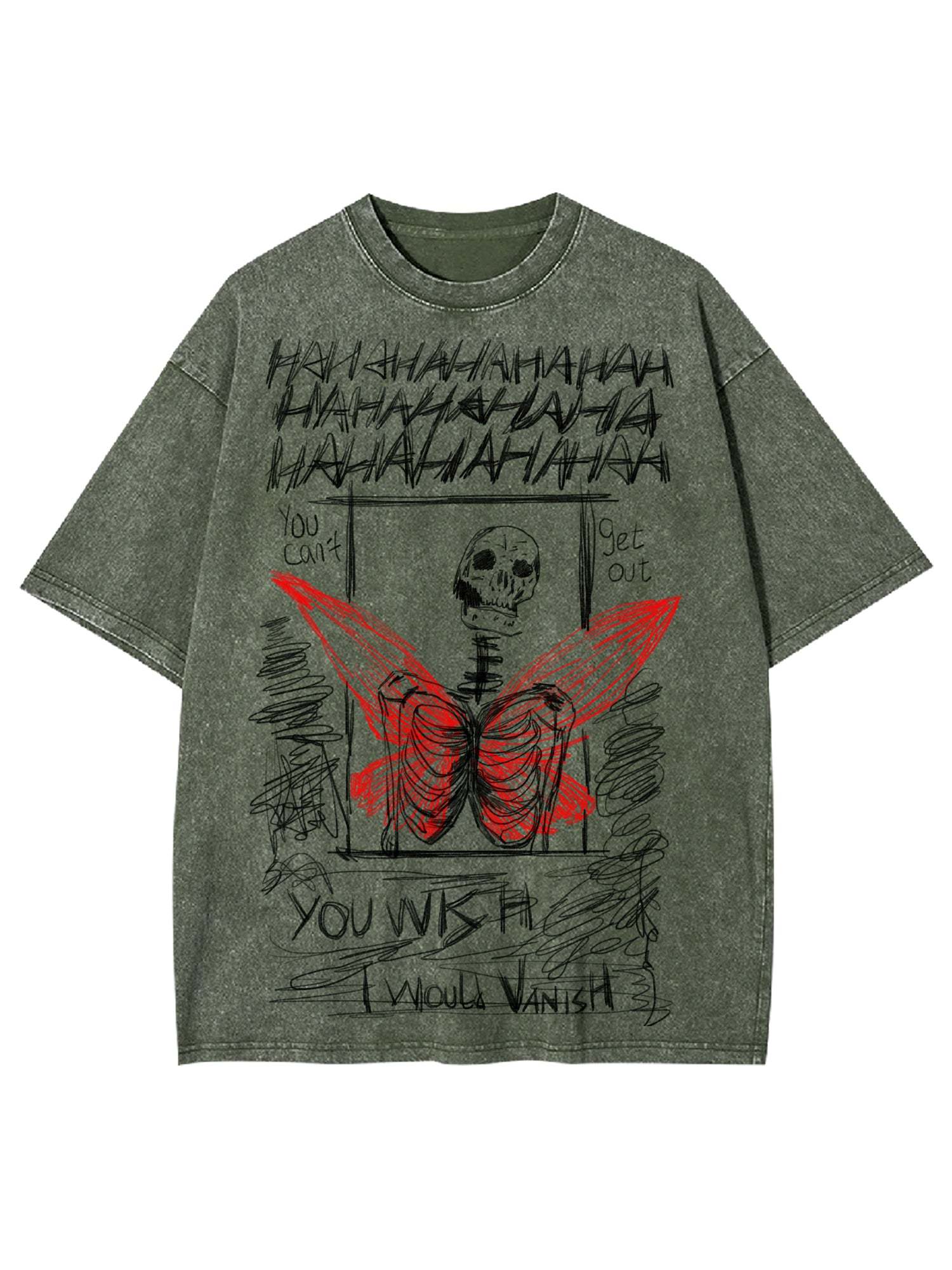 I Would Vanish Washed Tshirt-ClassyOutlaw