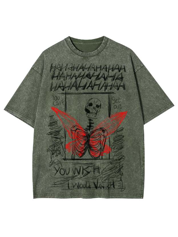 I Would Vanish Washed Tshirt-ClassyOutlaw