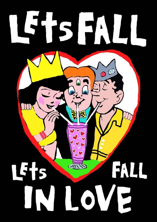 Let's Fall In Love Washed Tshirt-ClassyOutlaw