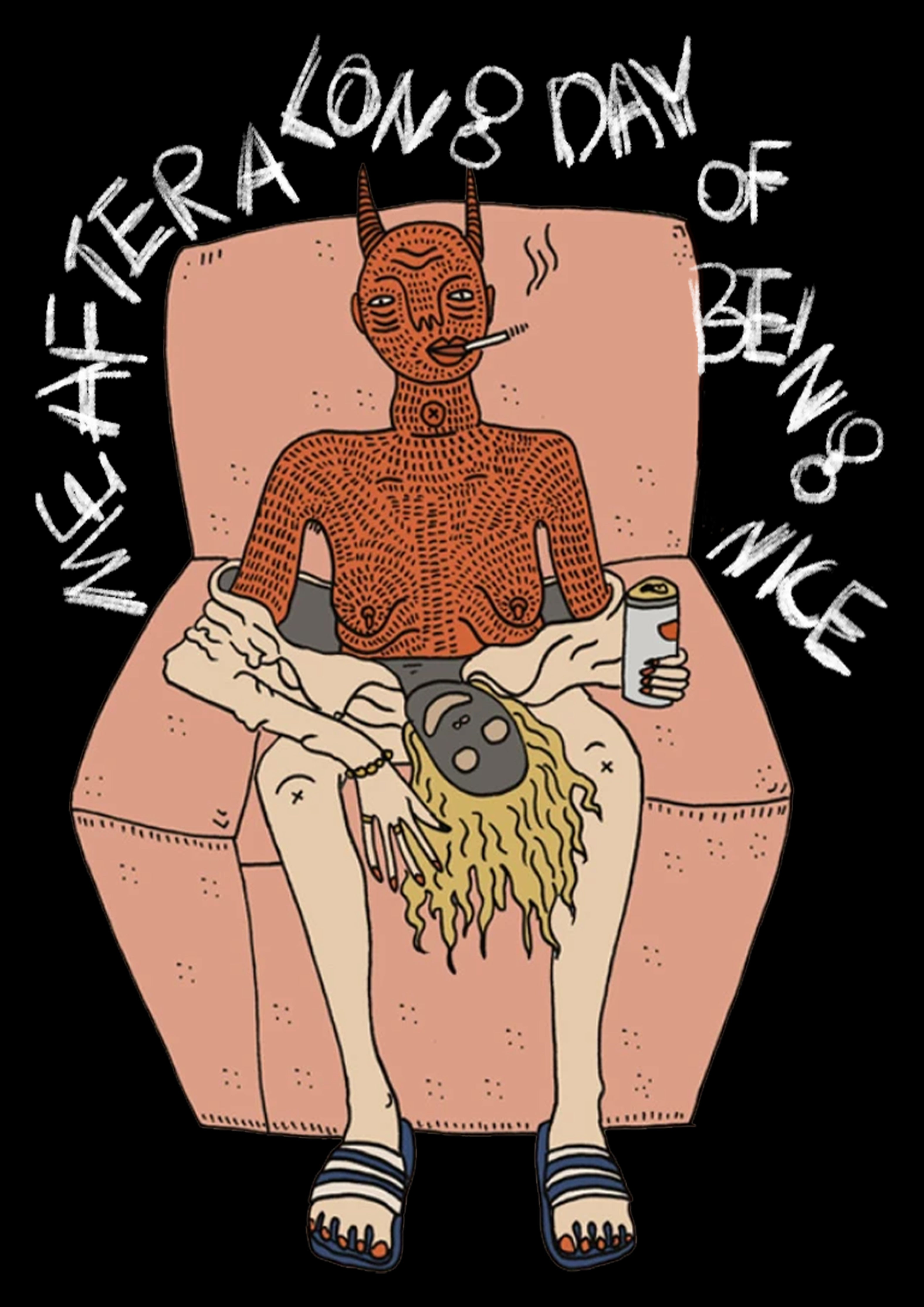 Me After A Long Day Of Being Nice Washed Tshirt-ClassyOutlaw