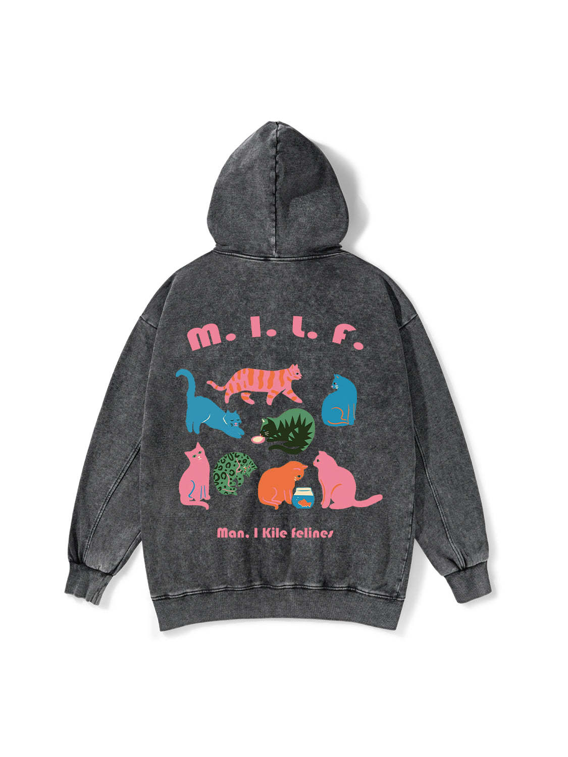 Milf Washed Hoodie-ClassyOutlaw Sale