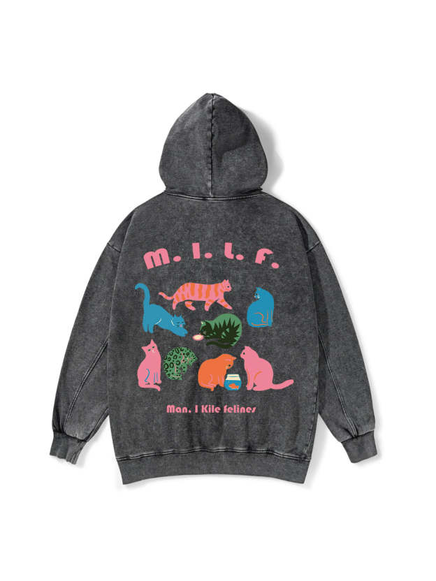 MILF WASHED HOODIE