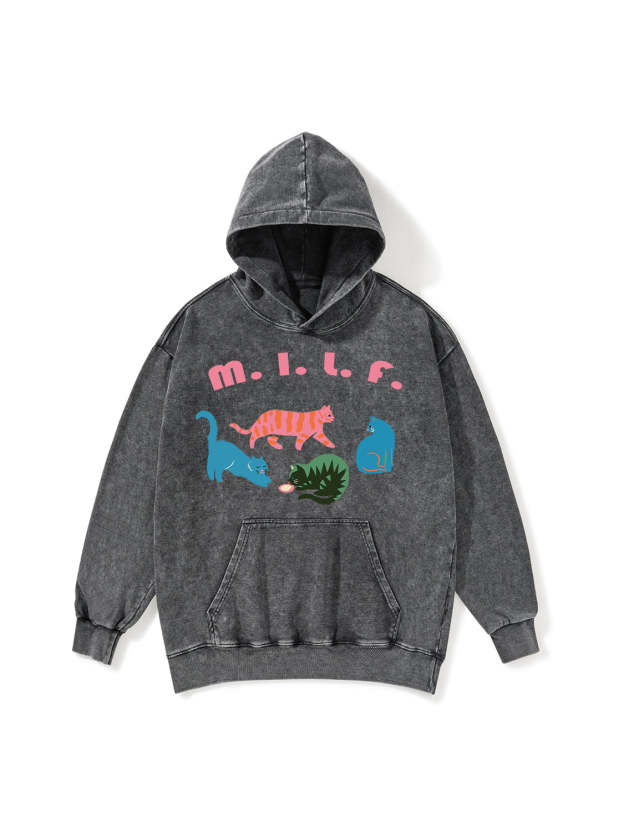 MILF WASHED HOODIE