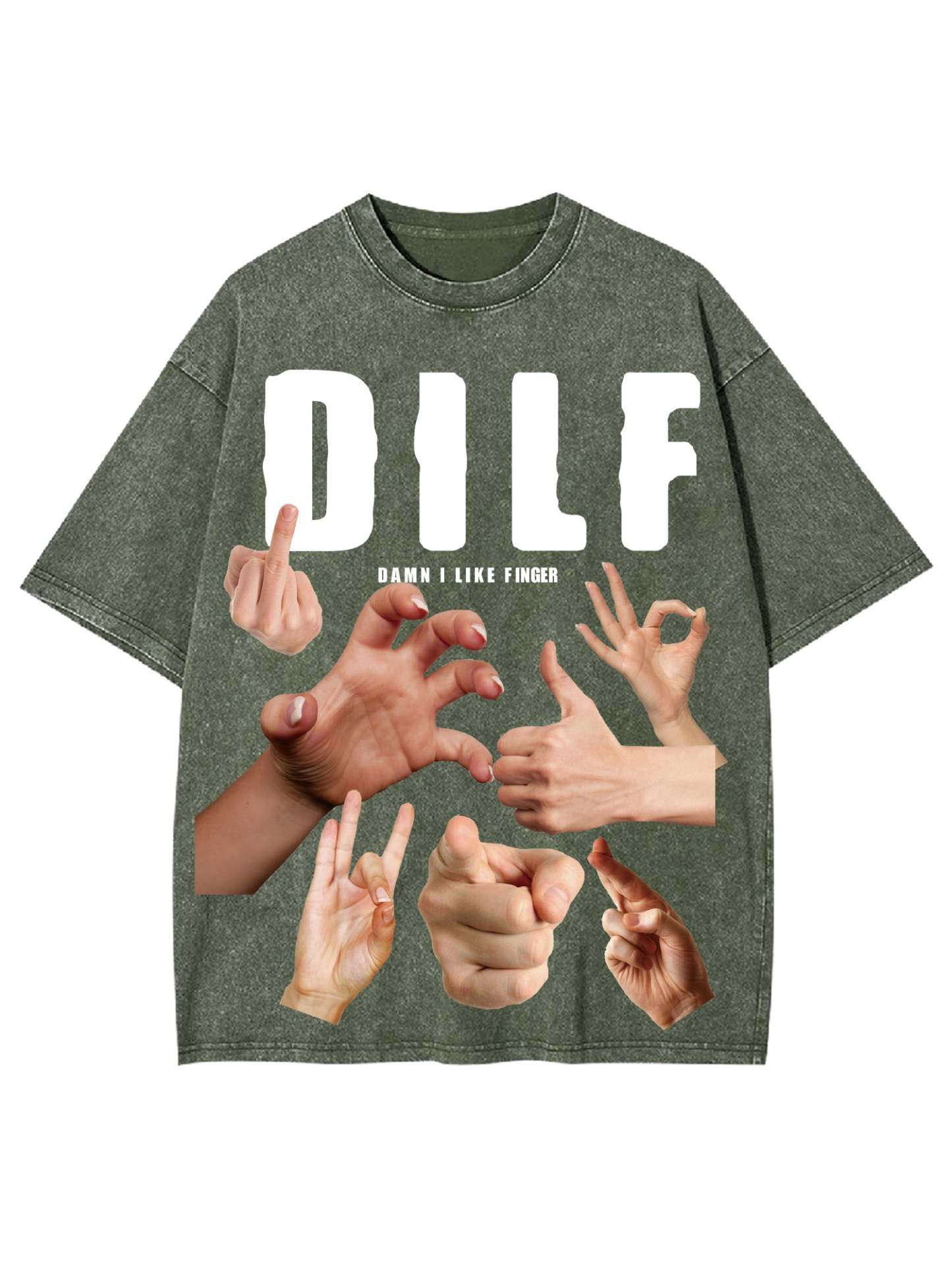Dilf Shirt Washed Tshirt-ClassyOutlaw