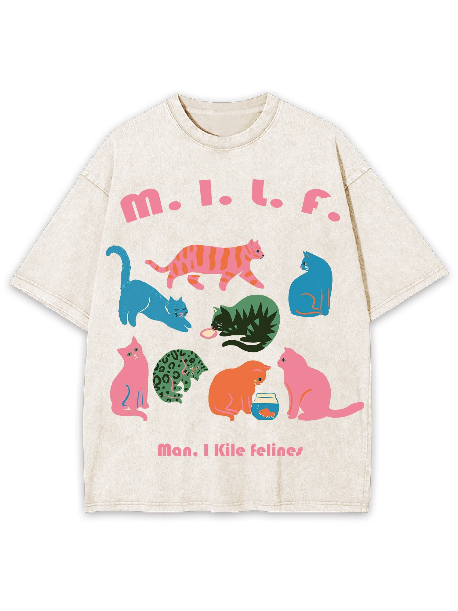 Milf Washed Tshirt-ClassyOutlaw