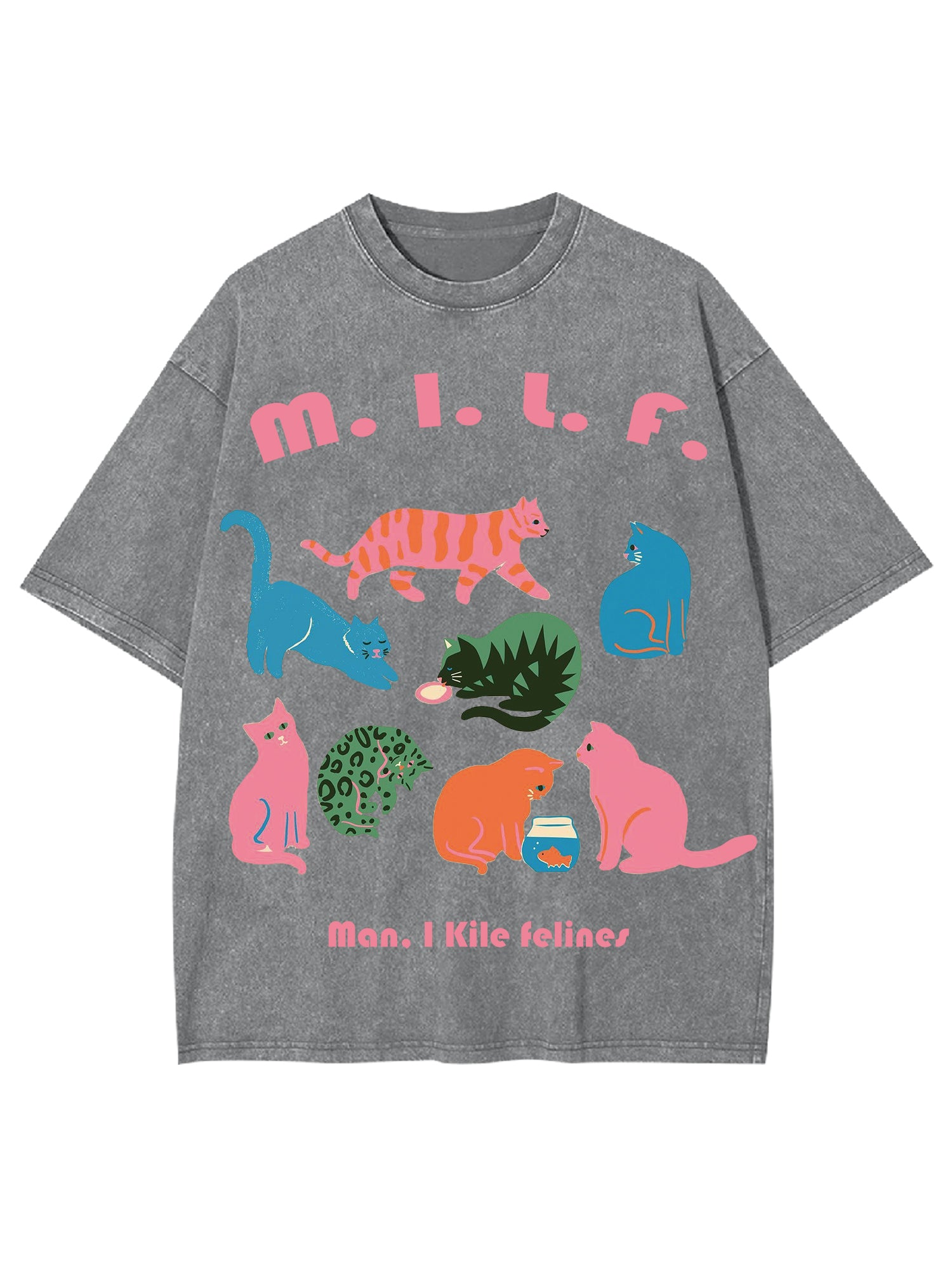 Milf Washed Tshirt-ClassyOutlaw