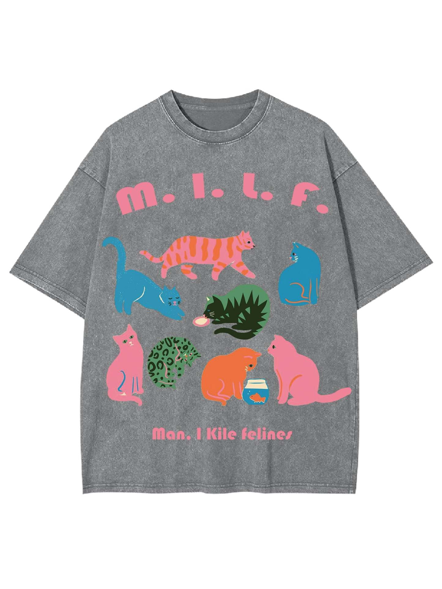 Milf Washed Tshirt-ClassyOutlaw