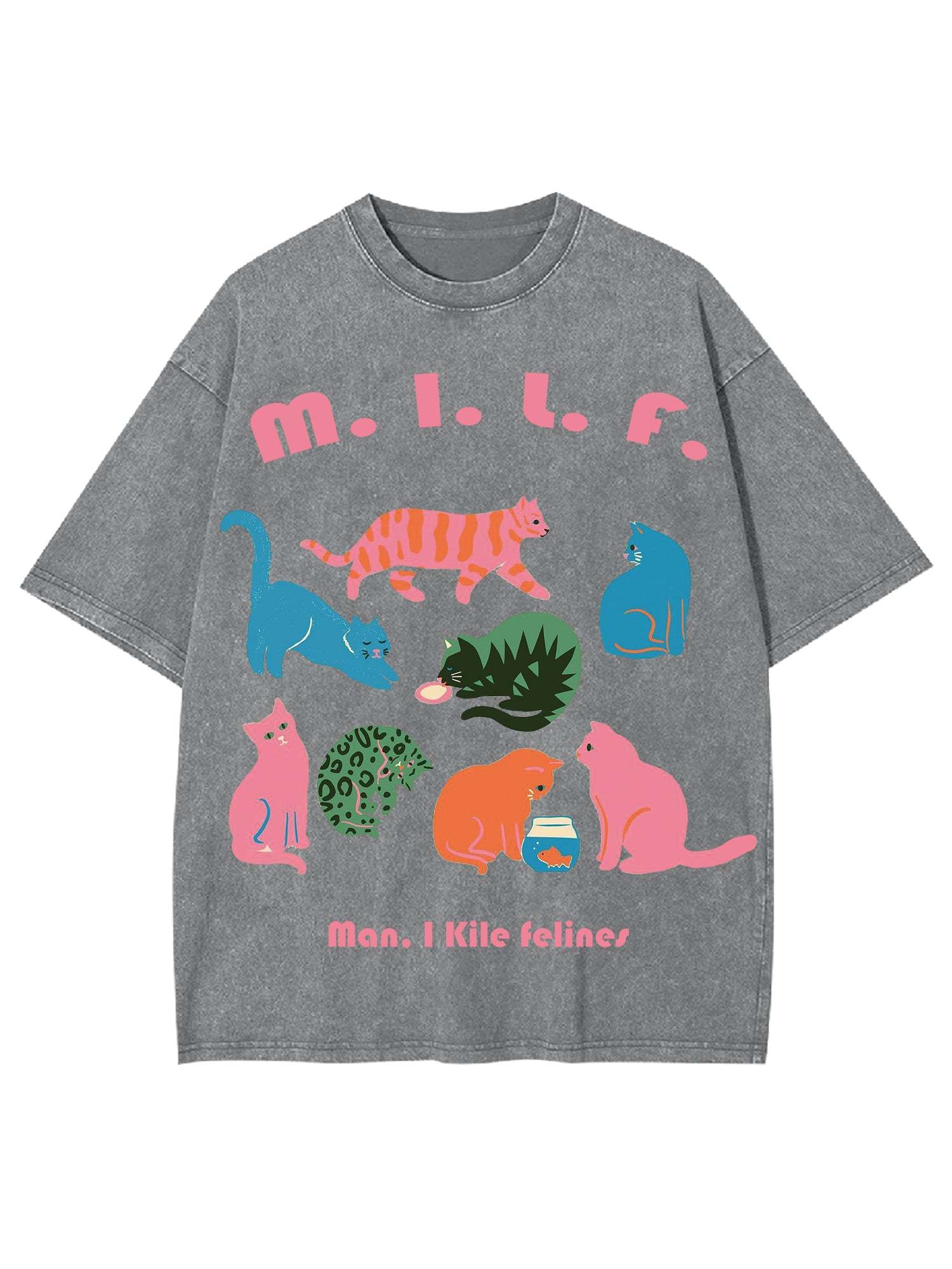 Milf Washed Tshirt-ClassyOutlaw