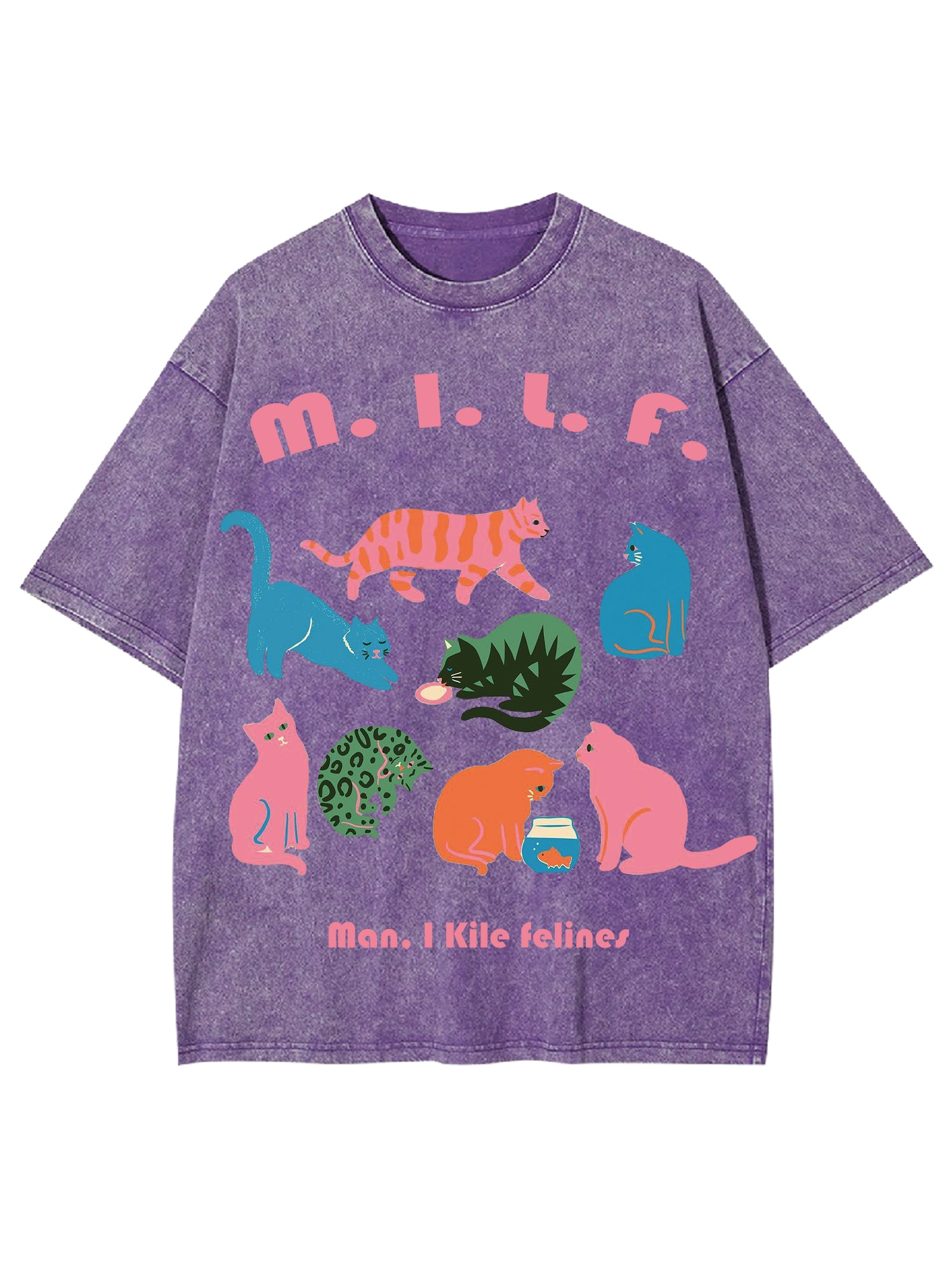 Milf Washed Tshirt-ClassyOutlaw