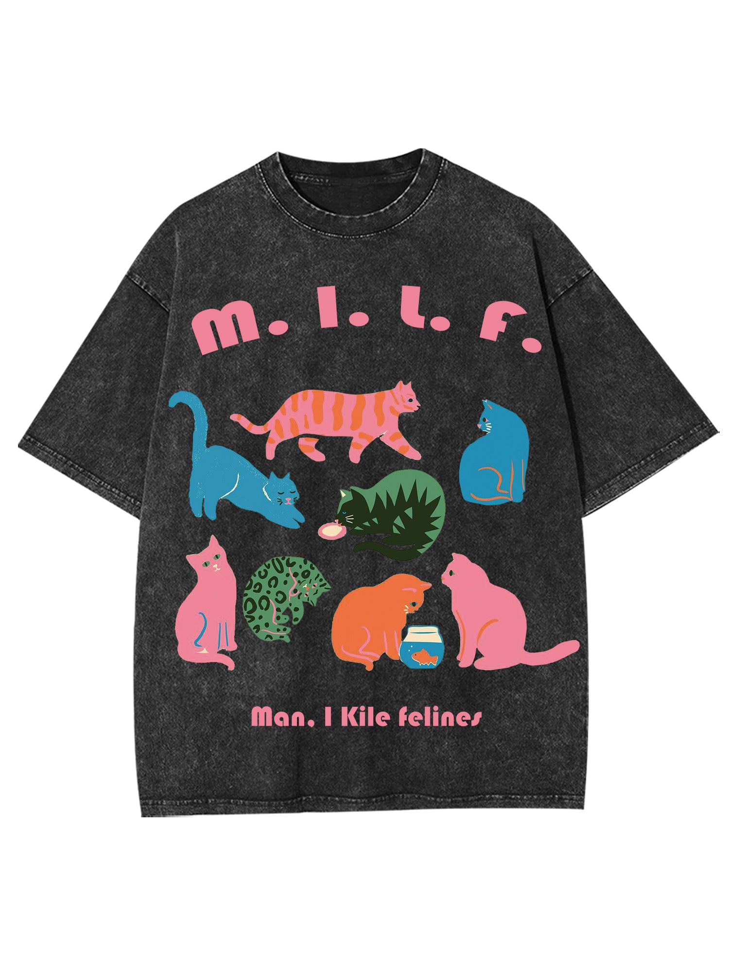 Milf Washed Tshirt-ClassyOutlaw