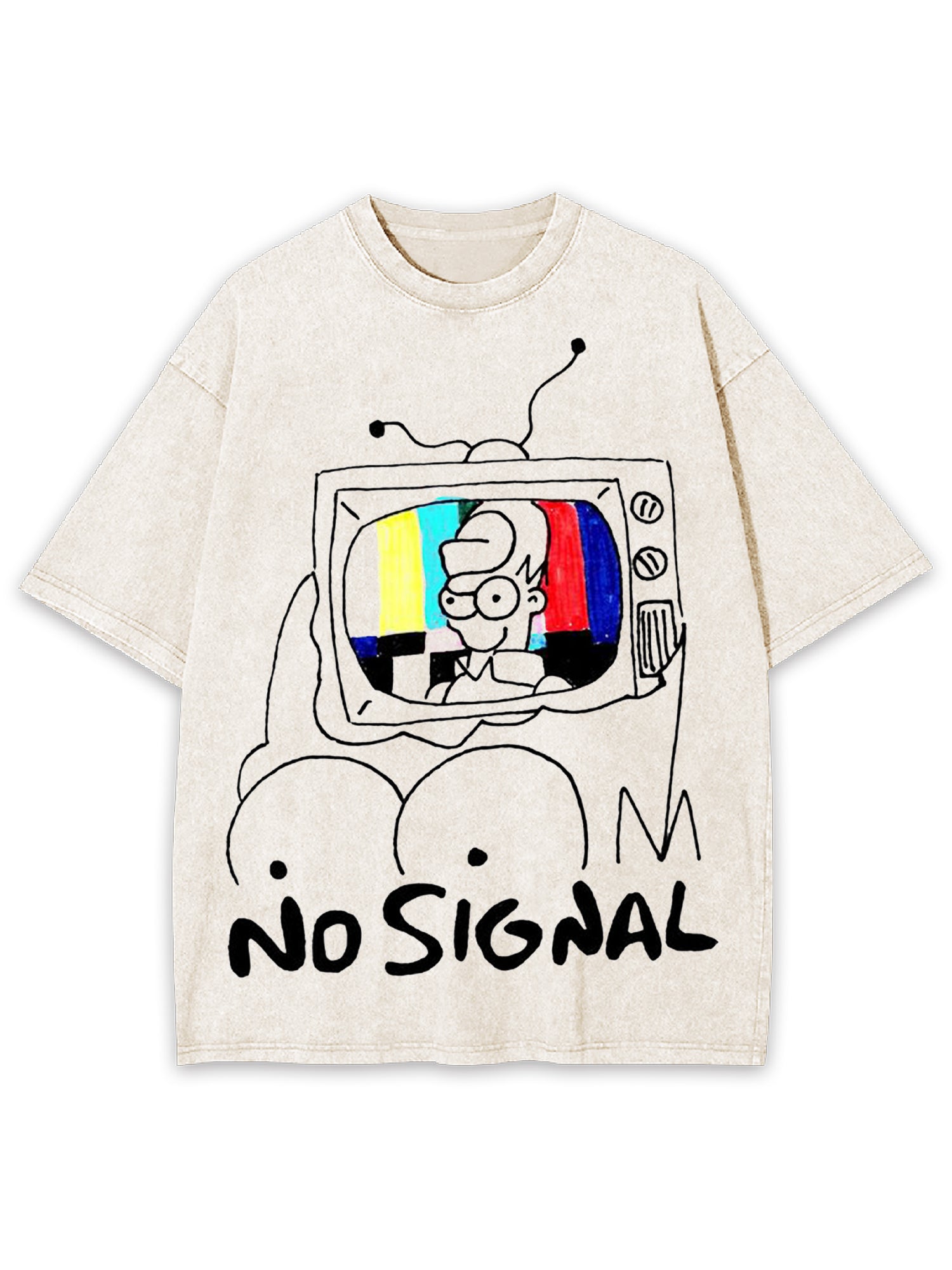 No Signal Washed Tshirt-ClassyOutlaw