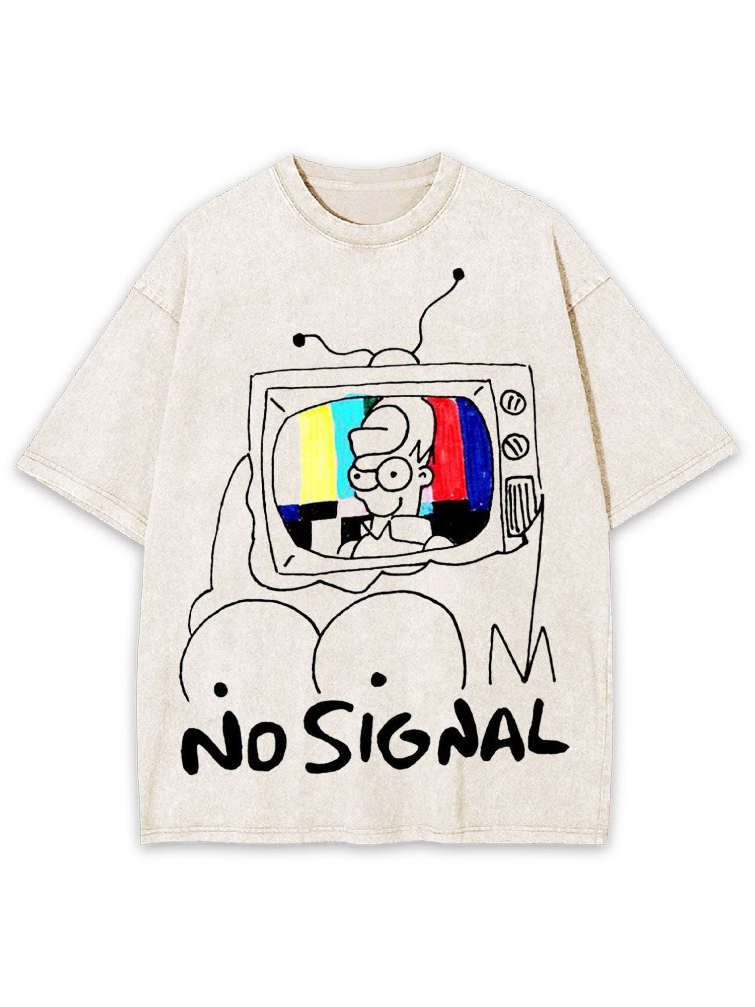 No Signal Washed Tshirt-ClassyOutlaw
