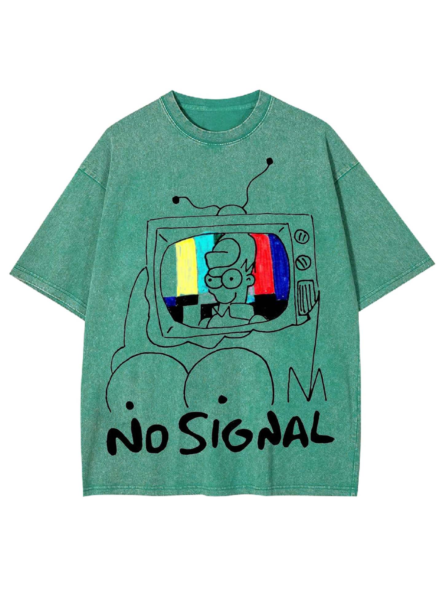 No Signal Washed Tshirt-ClassyOutlaw
