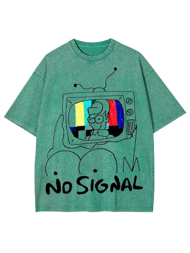 No Signal Washed Tshirt-ClassyOutlaw
