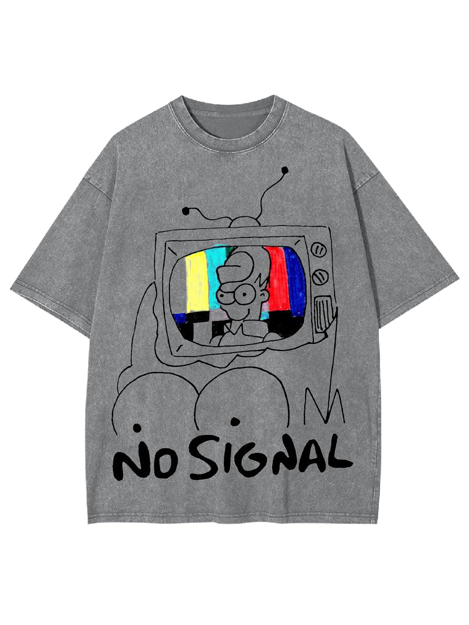 No Signal Washed Tshirt-ClassyOutlaw