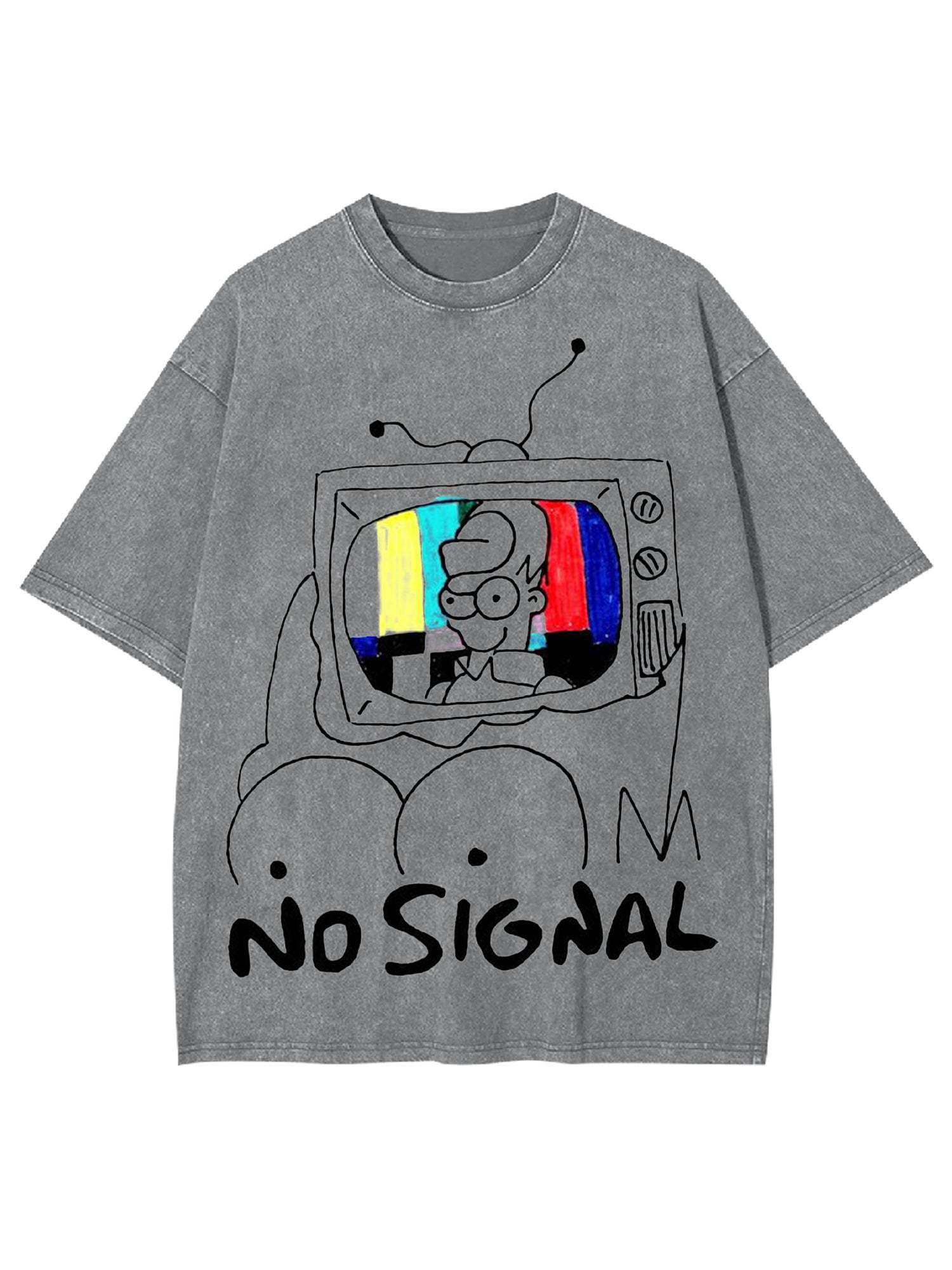 No Signal Washed Tshirt-ClassyOutlaw