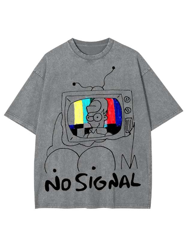 No Signal Washed Tshirt-ClassyOutlaw