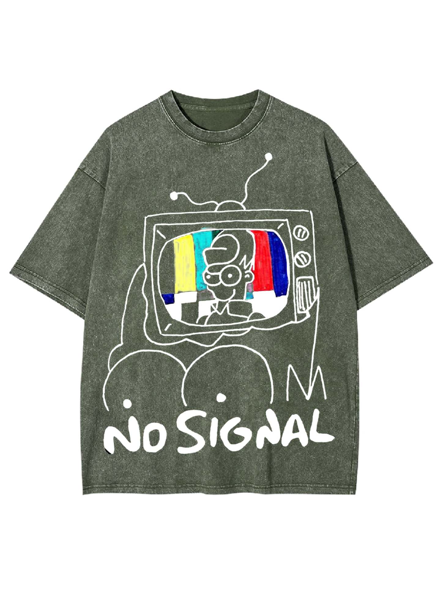 No Signal Washed Tshirt-ClassyOutlaw