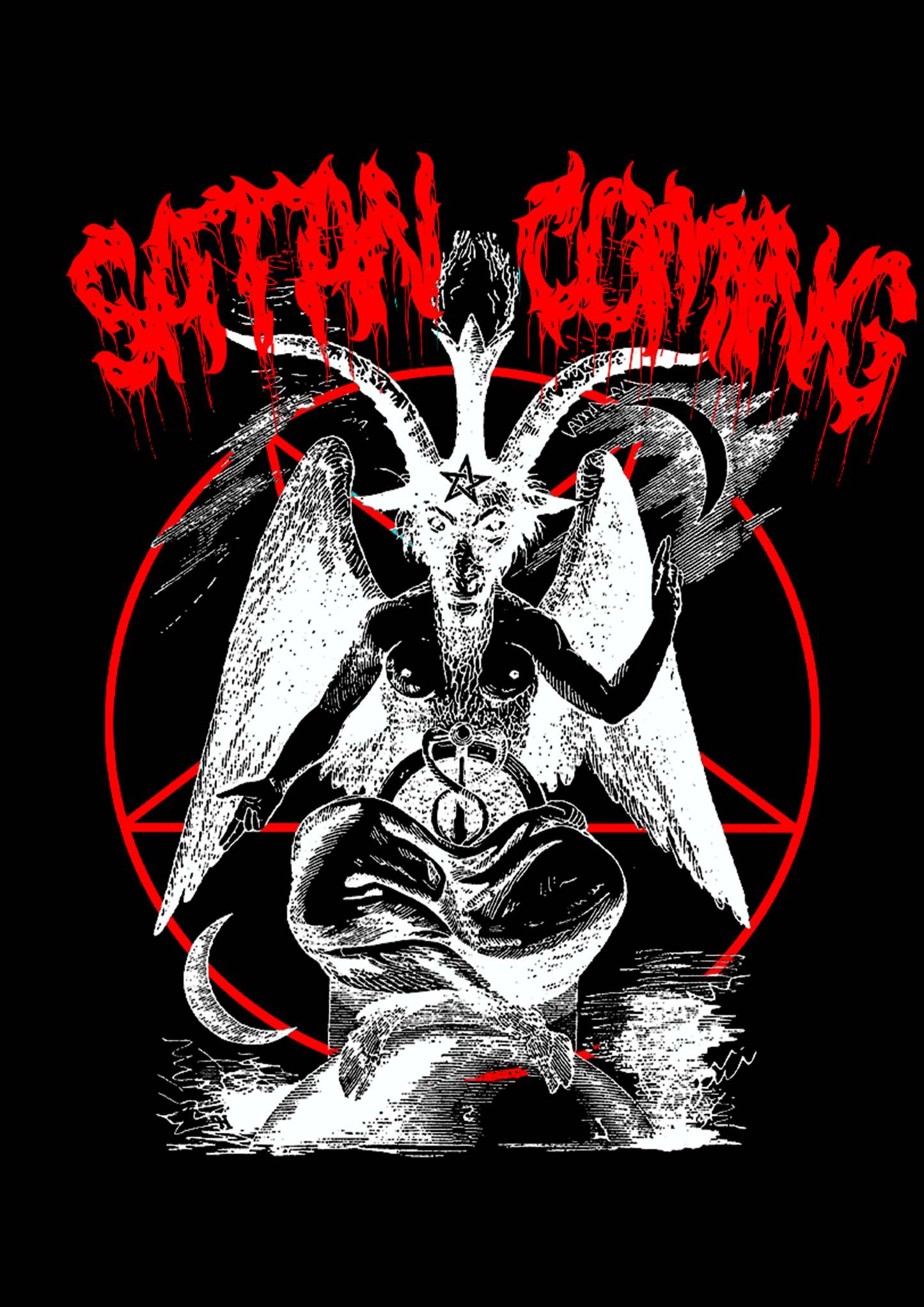 Satan Coming Washed Long-Sleeve Tshirt-ClassyOutlaw