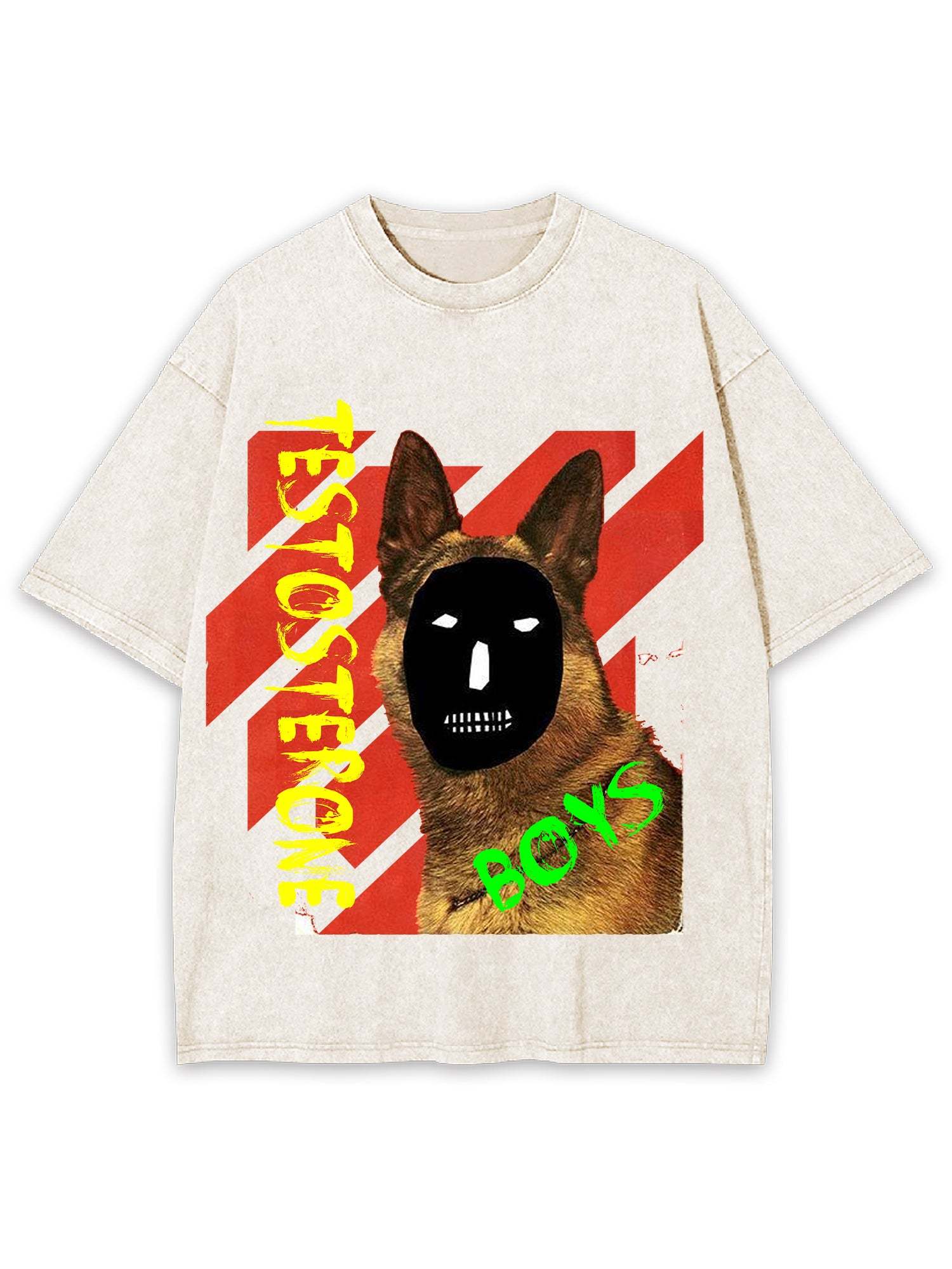Testosterone Boys Washed Tshirt-ClassyOutlaw