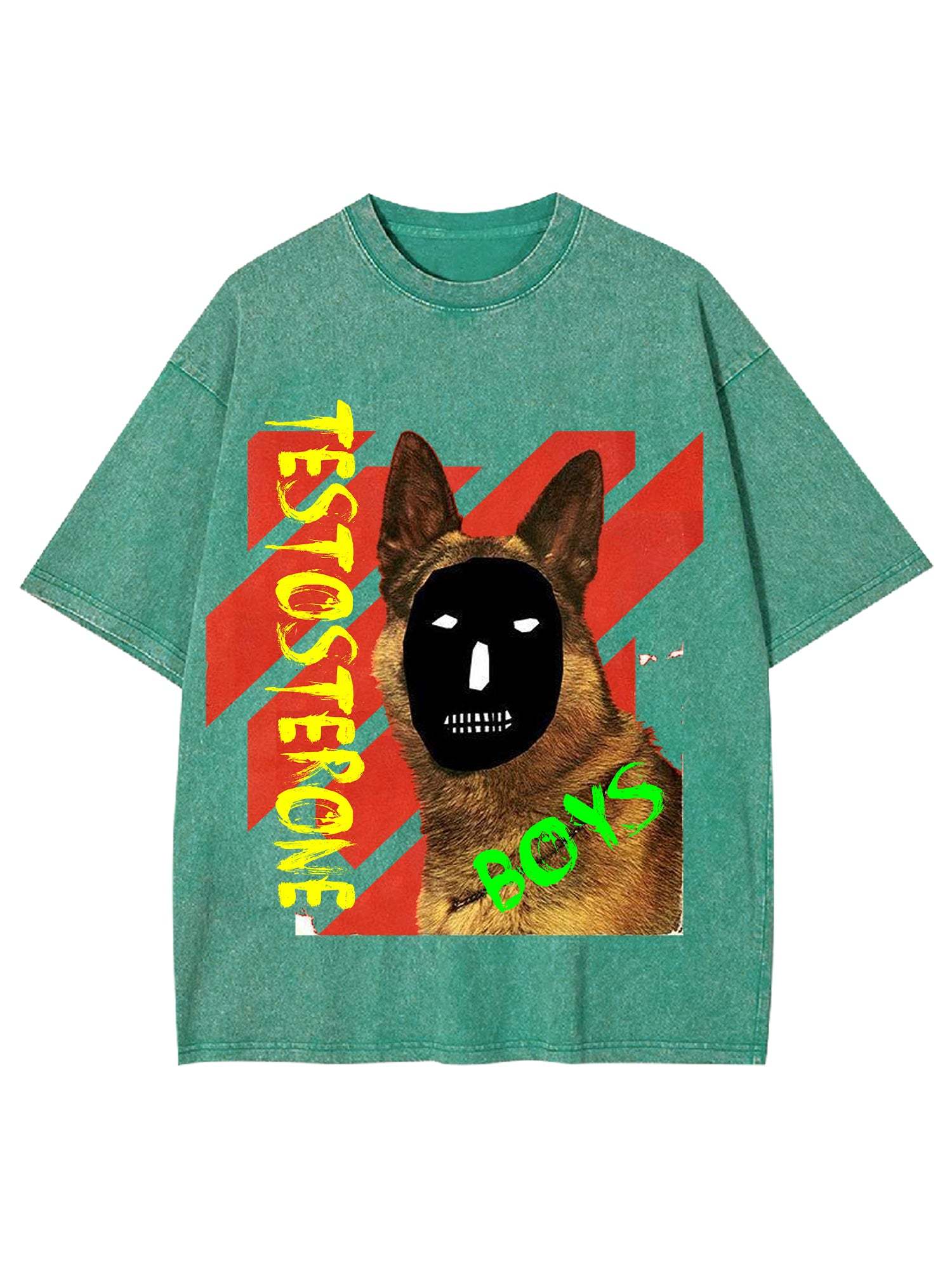 Testosterone Boys Washed Tshirt-ClassyOutlaw