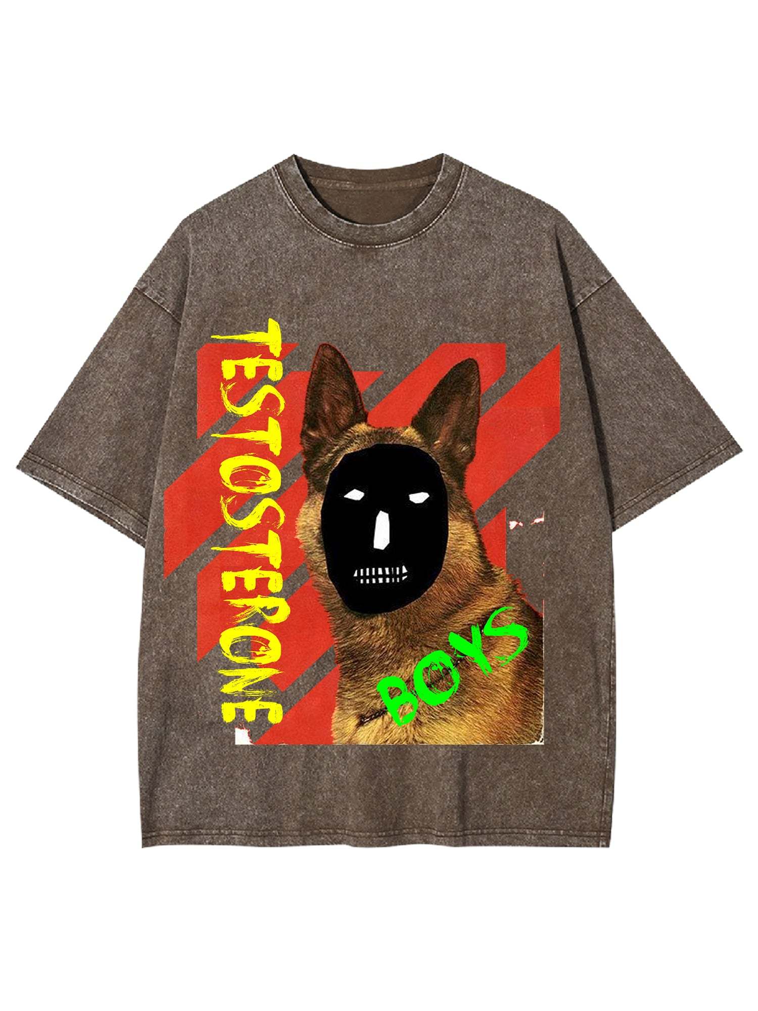 Testosterone Boys Washed Tshirt-ClassyOutlaw