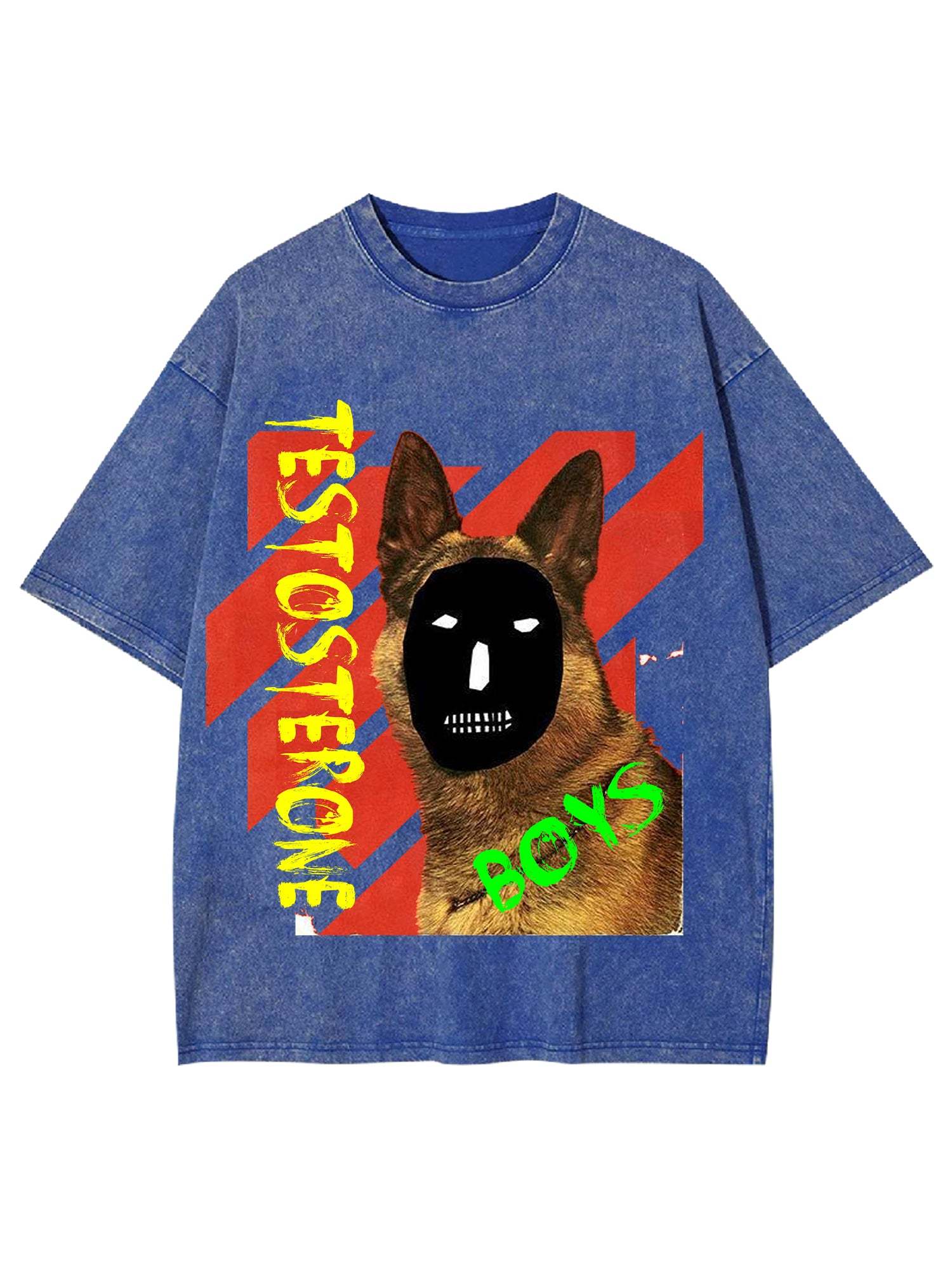 Testosterone Boys Washed Tshirt-ClassyOutlaw