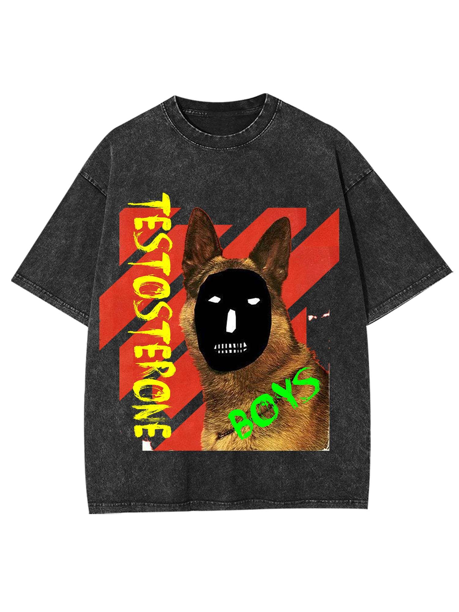 Testosterone Boys Washed Tshirt-ClassyOutlaw