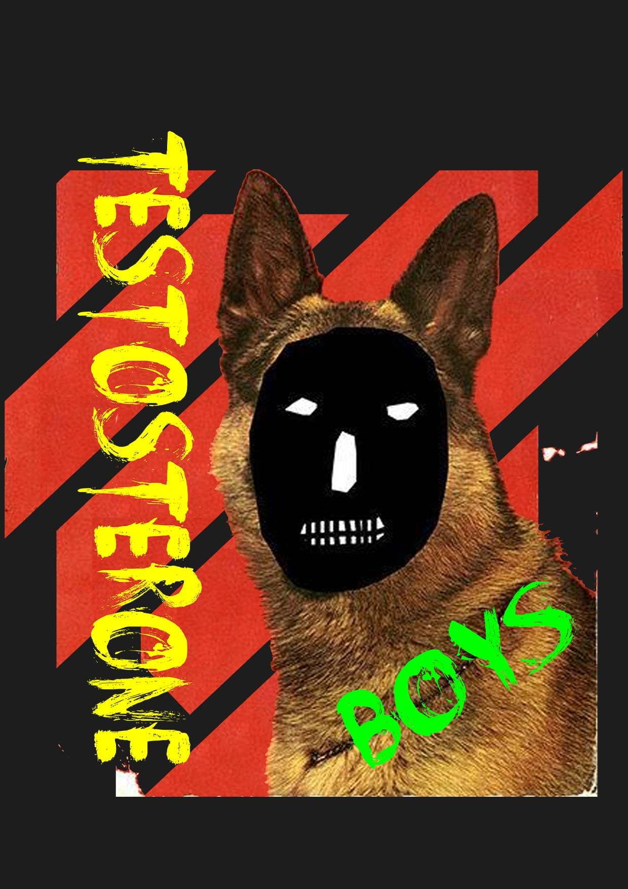 Testosterone Boys Washed Tshirt-ClassyOutlaw