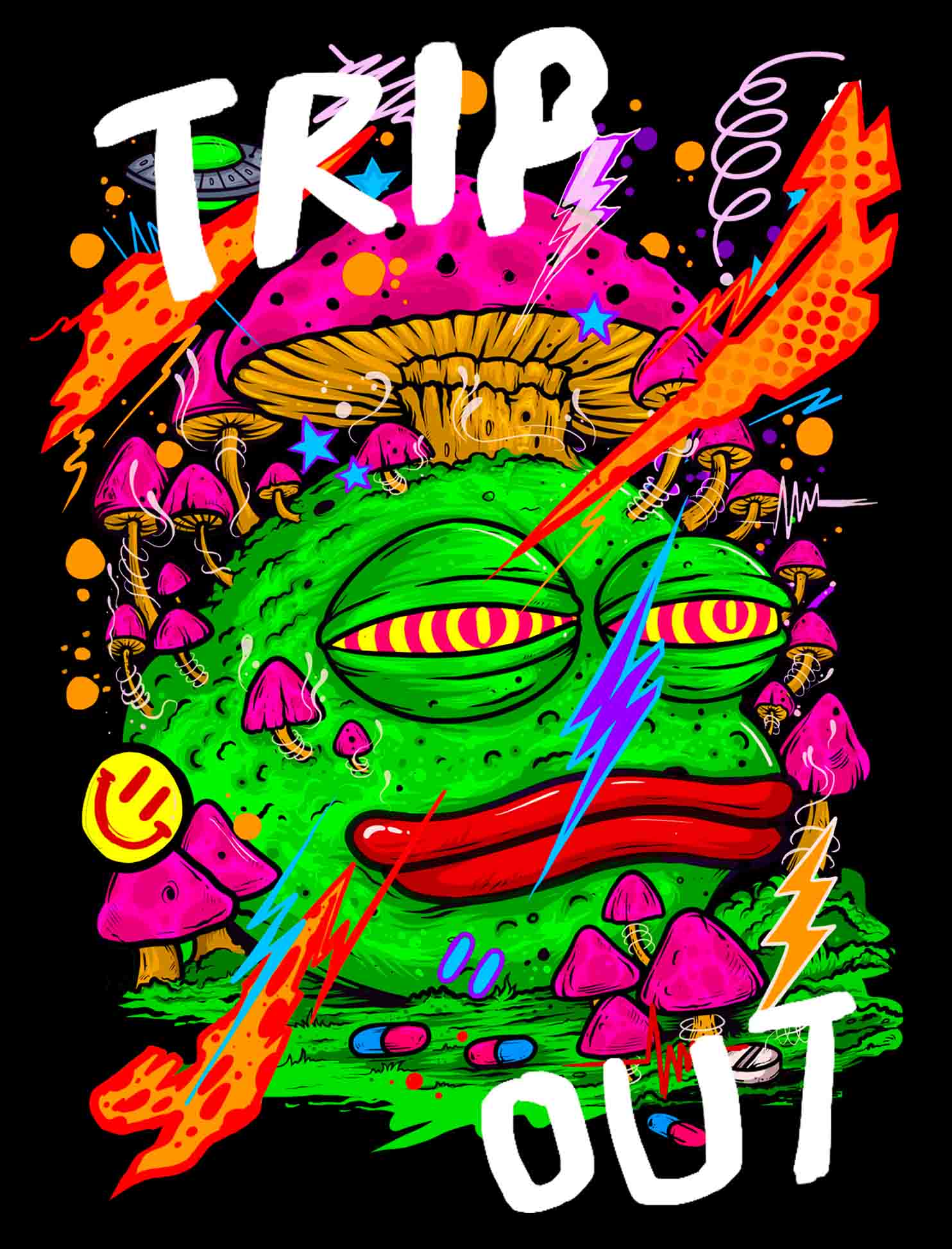 Trip Out Washed Tshirt
