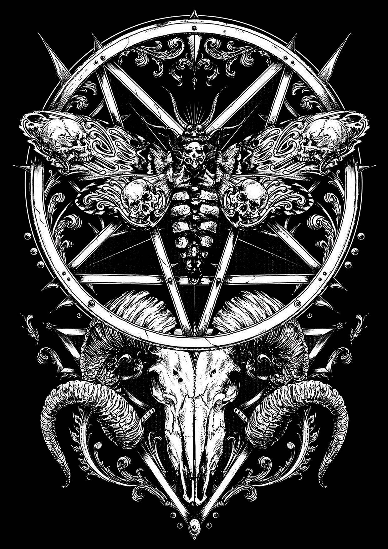 War Goat Washed Tshirt-ClassyOutlaw