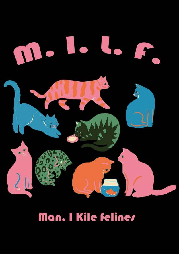 MILF WASHED LONG-SLEEVE TSHIRT