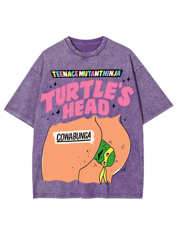 Turtle's Head Washed Tshirt-ClassyOutlaw