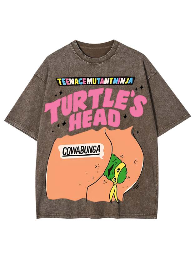 Turtle's Head Washed Tshirt-ClassyOutlaw