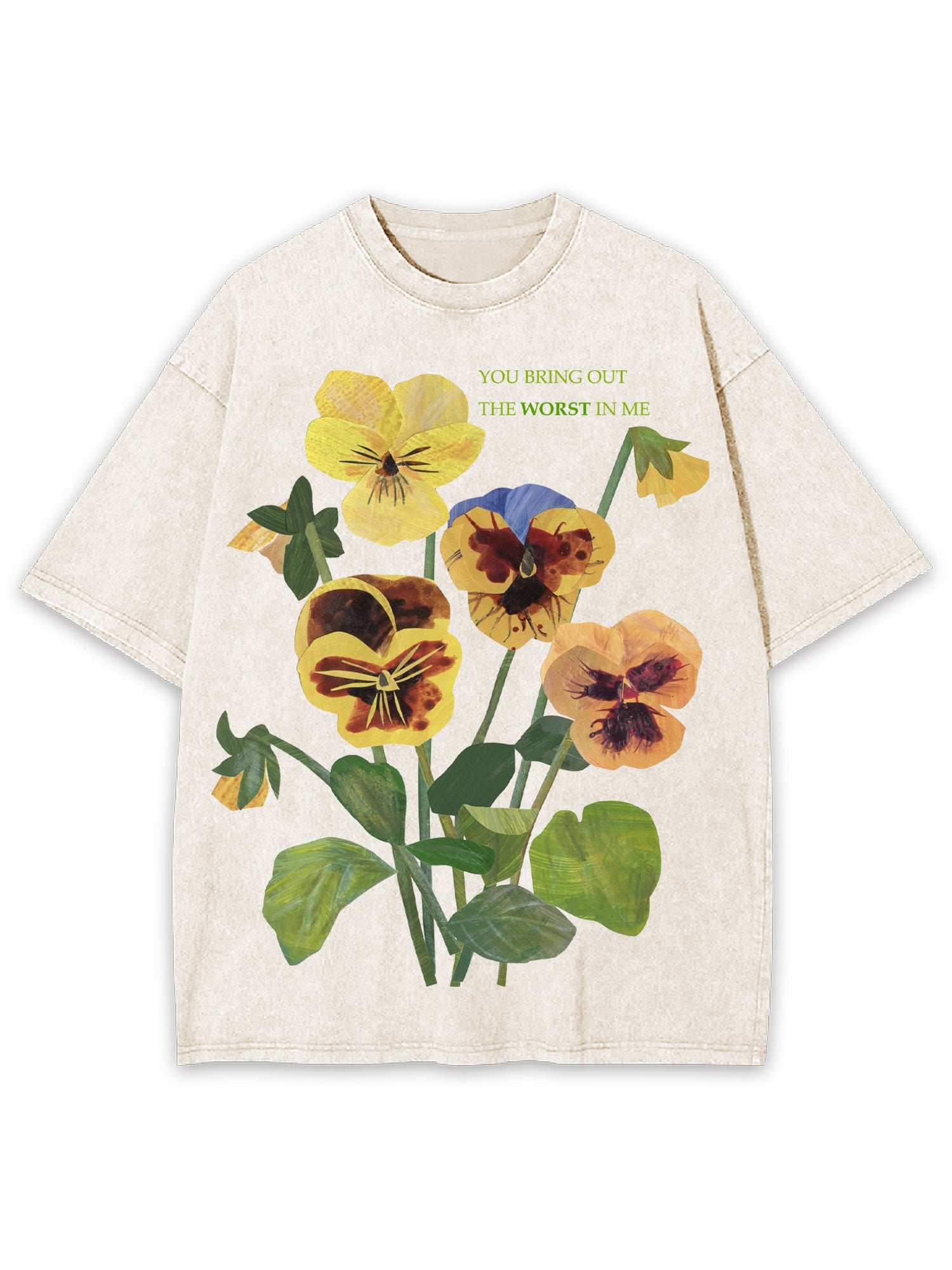 You Bring Out The Worst In Me Washed Tshirt-ClassyOutlaw
