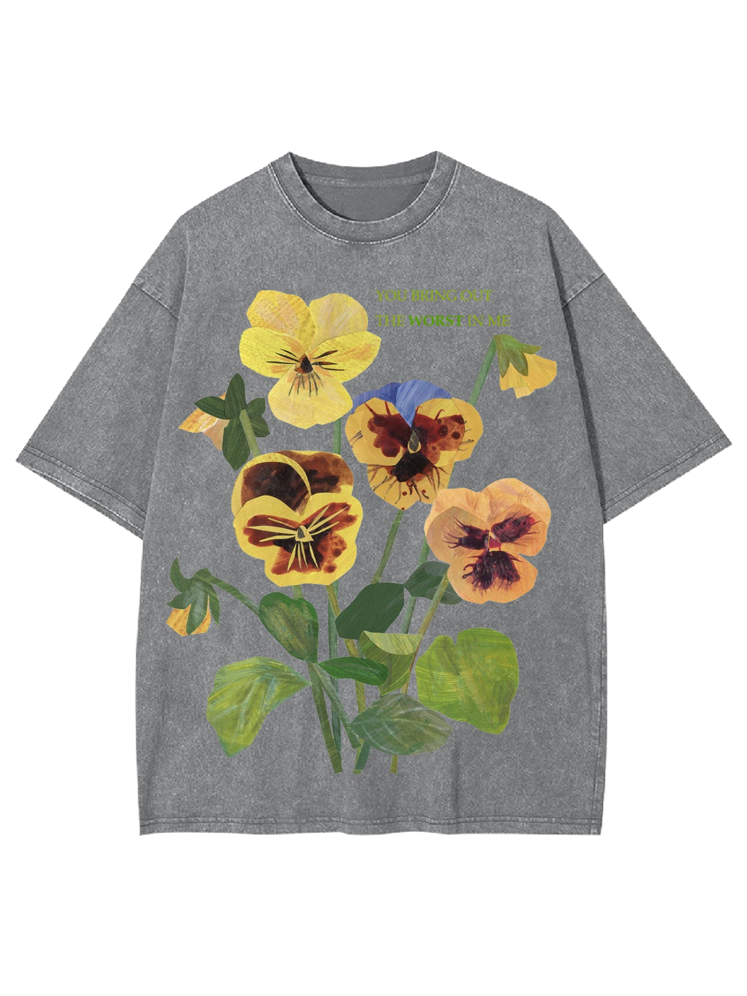 You Bring Out The Worst In Me Washed Tshirt-ClassyOutlaw