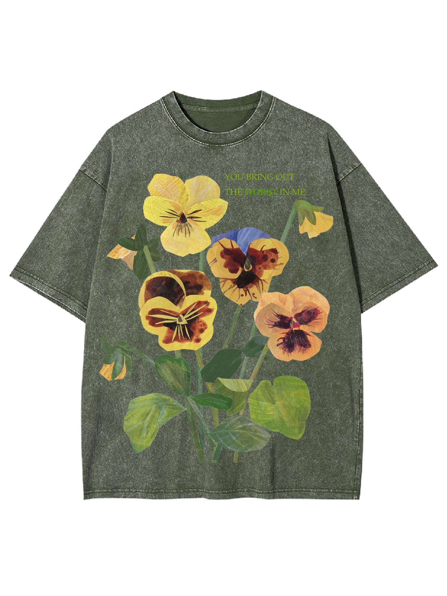 You Bring Out The Worst In Me Washed Tshirt-ClassyOutlaw
