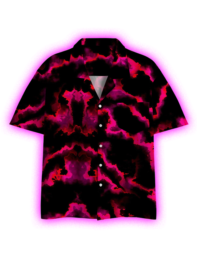 MYSTIC NEBULA BUTTON UP POCKET SHIRT