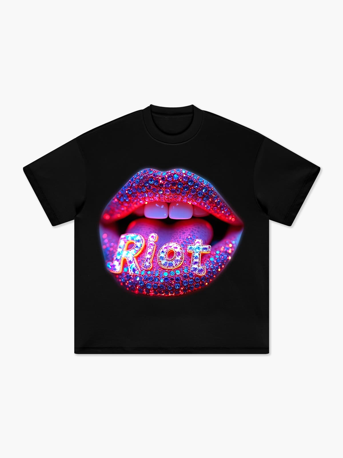 Diamond Neon Lips T-shirt