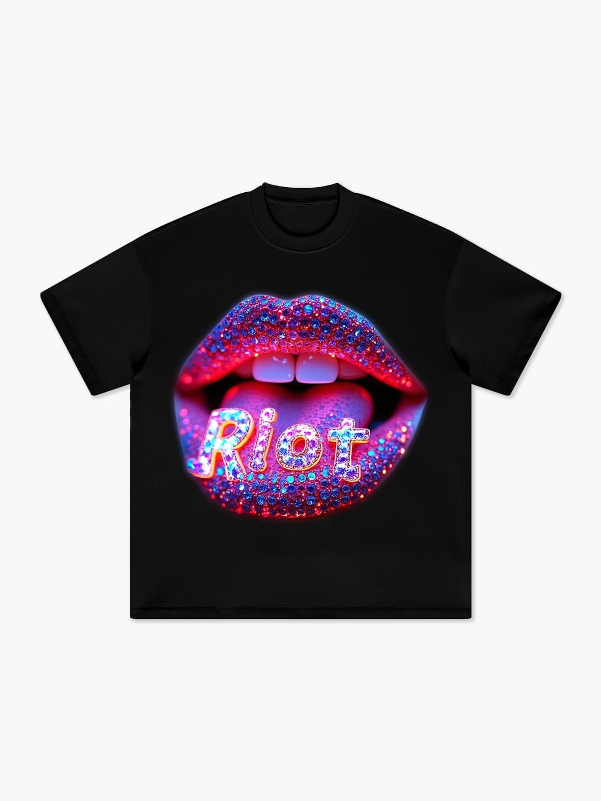 Diamond Neon Lips T-shirt