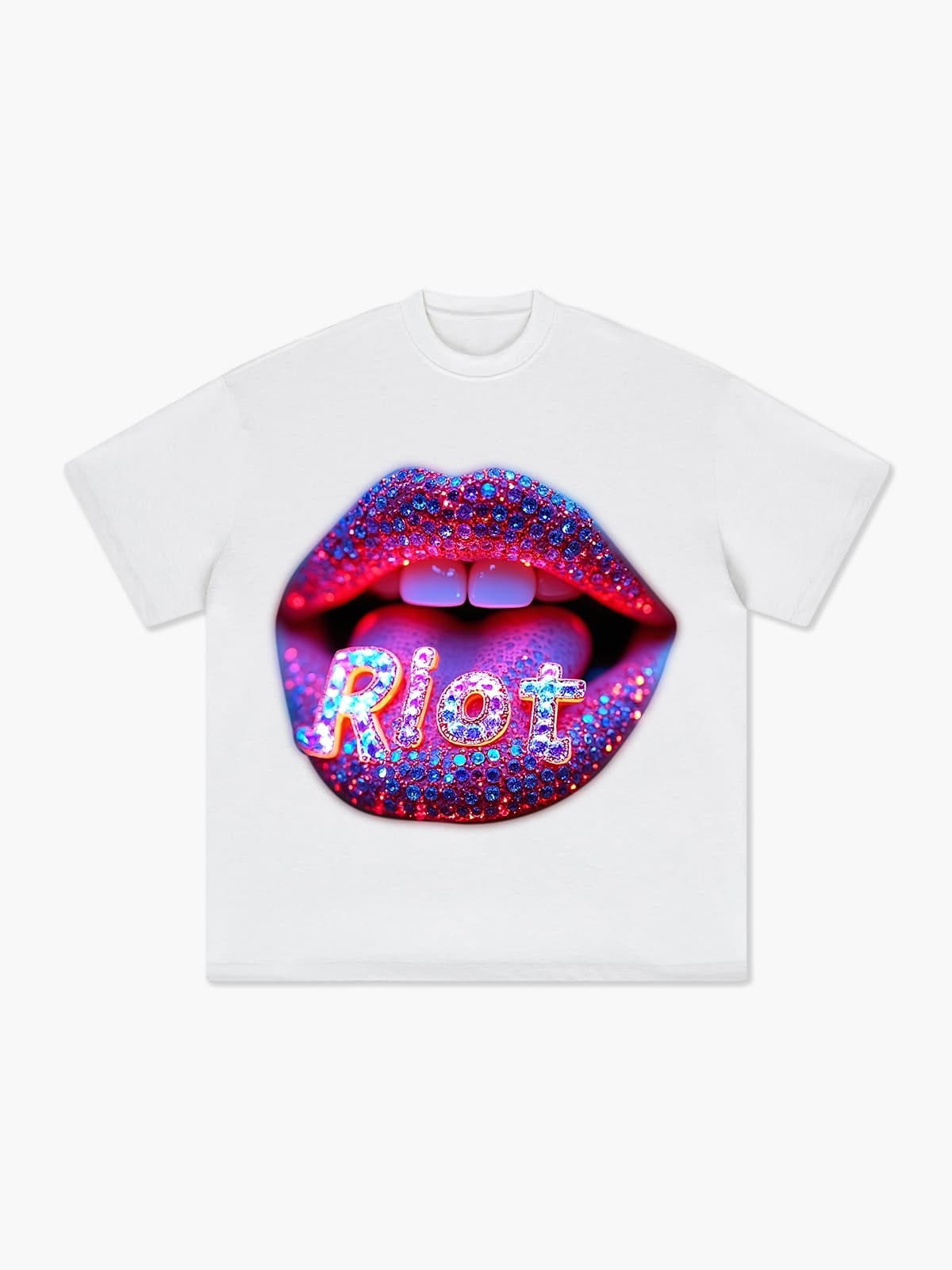 Diamond Neon Lips T-shirt