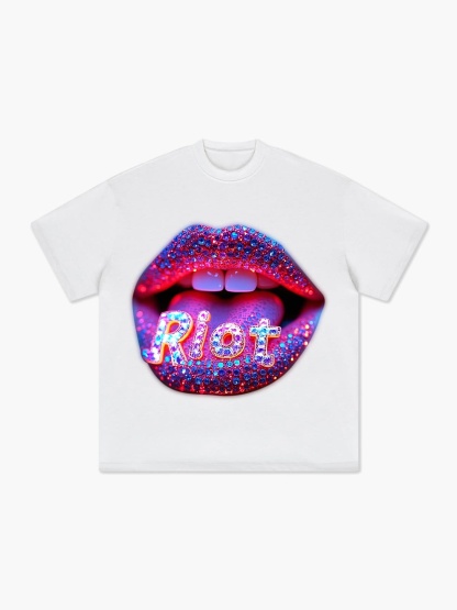 Diamond Neon Lips T-shirt