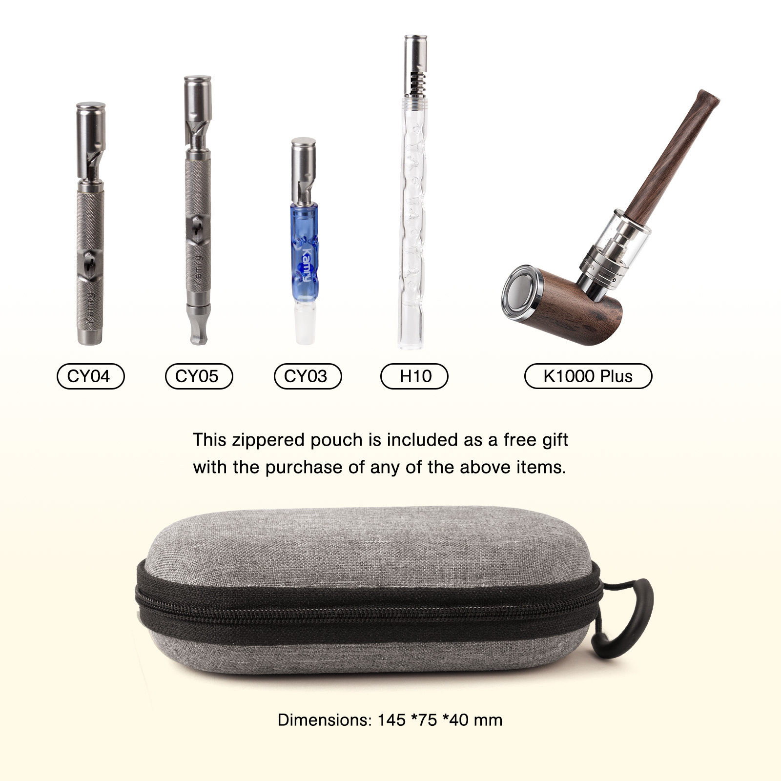 Kamry Zipper Fabric Storage Bag｜Lightweight & Portable