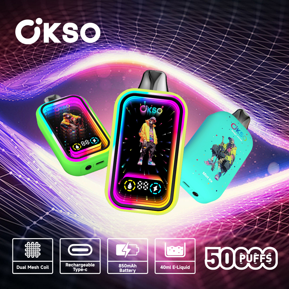OKSO Magic Mirror 50000 Puffs Long-Lasting Vaping vape