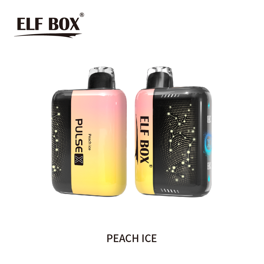 ELF BOX 25000 25K Puffs PULSE X 3D Curved LED Screen Rechargeable Disposable Vape pen-kamryvape