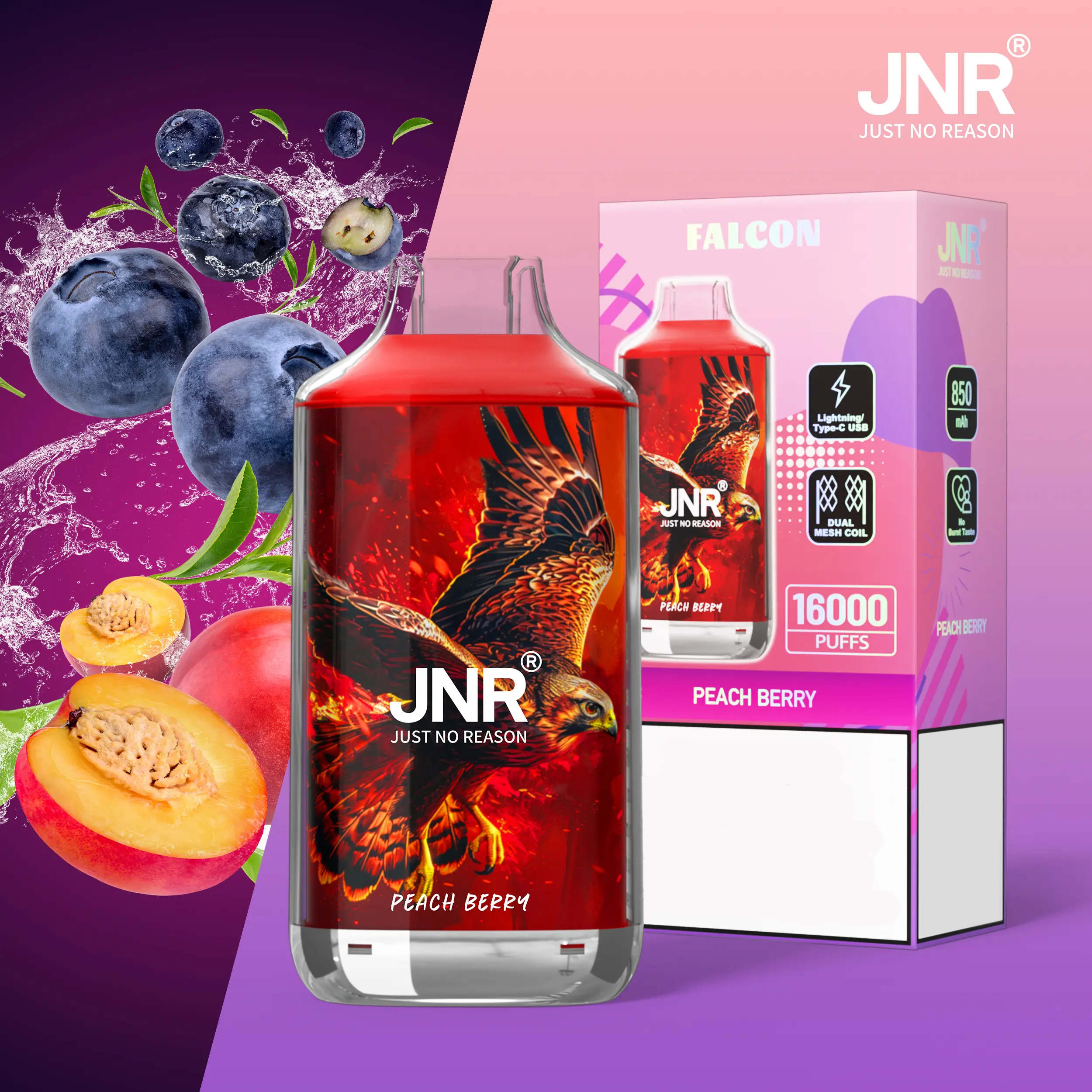 JNR Falcon 16000 Puffs Disposable Vape-kamryvape